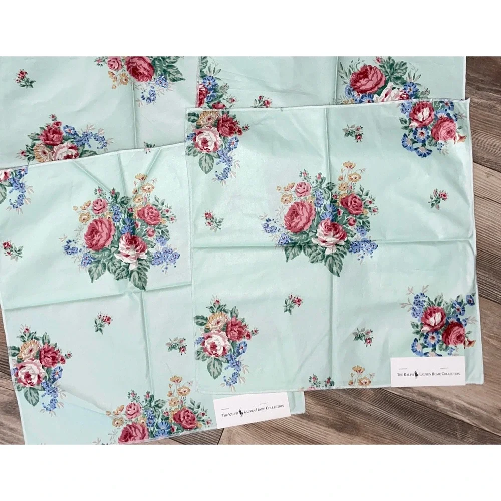 VTG Ralph Lauren Home Collection Claire‎ Floral Bouquet Cotton 16.5
